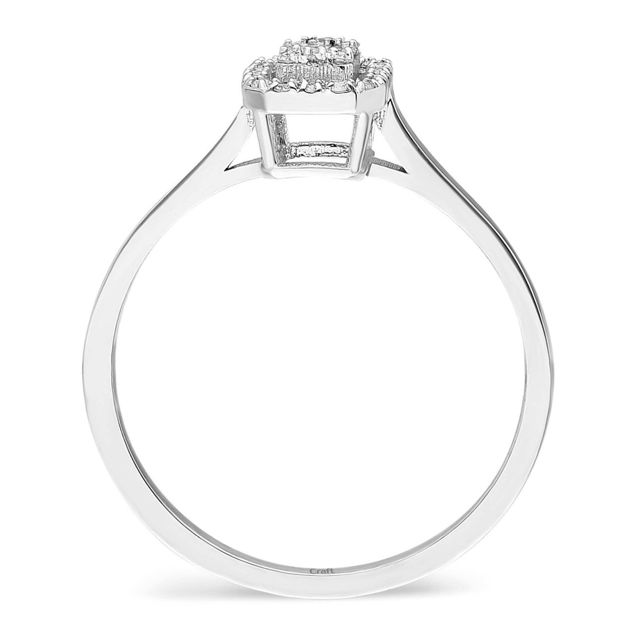 0.20 Karat Küçük Taşlı Baget Pırlanta Yüzük hover