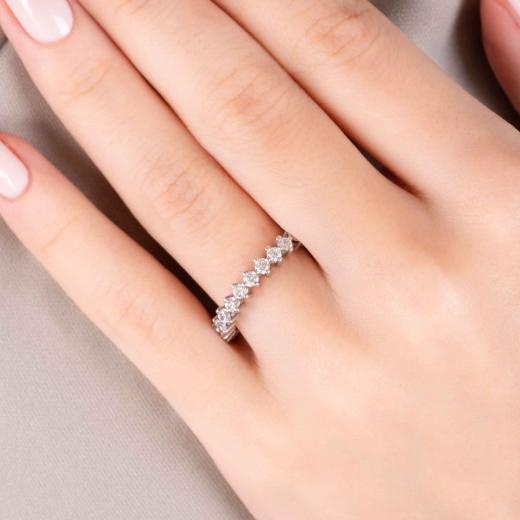 1.00 Karat Pırlanta Tamtur Yüzük hover